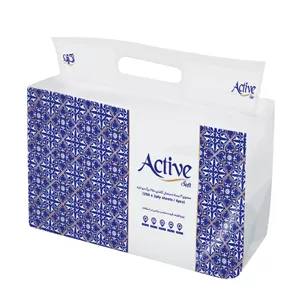 دستمال کاغذی 250 برگ 2 لایه اکتیو مدل Soft Pack بسته 4 عددی