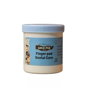 پد مرطوب حیوانات خانگی گلدپد مدل انگشتی دندان بسته 50 عددی