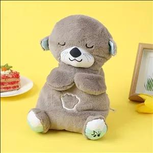 عروسک طرح خرس نفس کش مدل خوابالو کد 4384 ارتفاع 27 سانتیمتر