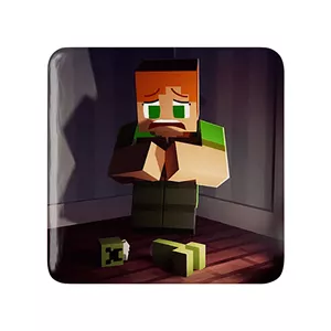 پیکسل خندالو طرح بازی ماینکرافت (Minecraft) مدل مربعی کد 36982
