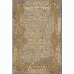 فرش کلاریس 2/25×1/5 نوستالژی LA300600 خاکستری 1200 شانه 1800 تراکم پلی اوژن