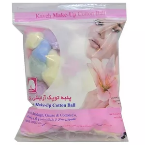 پنبه آرایشی کاوه مدل گل بسته 100 عددی