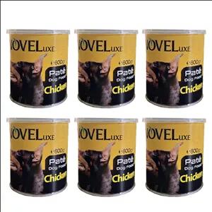 کنسرو غذای سگ نوول لوکس مدل مرغ وزن 800 گرم بسته 6 عددی