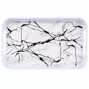 سینی دسته دار مهروز مدل 910 مرمر سایز 18*33 سانتی متر