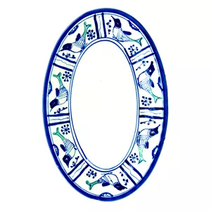 ديس بيضي چيني ميبدمرواريد مدل مرغي ساده کدM