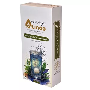 قرص جوشان ویژه رشد برگ گیاهان زینتی عالینو مدل Green وزن 60 گرم بسته 12 عددی