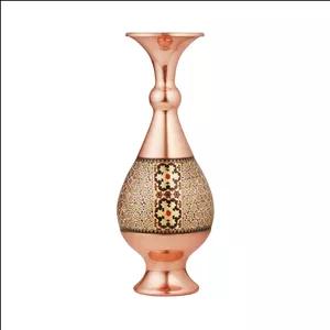 گلدان خاتم کاری مسی مدل صراحی کد 25 