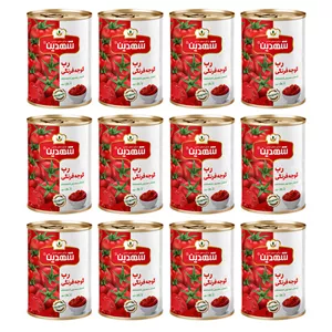 کنسرو رب گوجه فرنگی شهدین - 400 گرم بسته 12 عددی