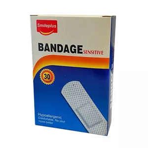 چسب زخم اسمایل پلاس مدل SENSITIVE کد 8276 بسته 30 عددی