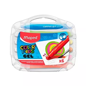 مداد شمعی 6 رنگ مپد مدل ژل 