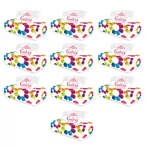 دستمال کاغذی 150 برگ گلریز مدل فلاور بسته 10 عددی