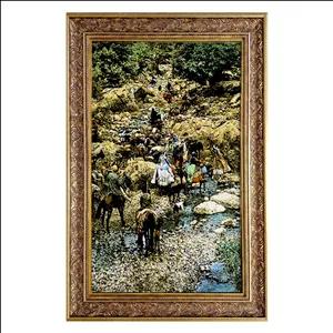 تابلو فرش دستباف طرح کوچ عشایر برجسته کد ۳۰۰۱