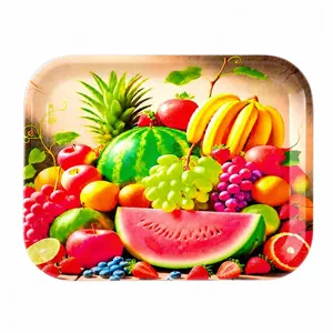 سینی بدون دسته مهروز مدل 7771 میوه سایز 25*33 سانتی متر