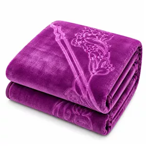 پتو دو لایه 2 نفره نساجی لاله مهرگان مدل الوان طرح گل سایز 230x210 سانتی‌متر