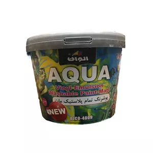 رنگ روغنی تمام پلاستیک مات الوان کد 01 حجم 5 کیلوگرم