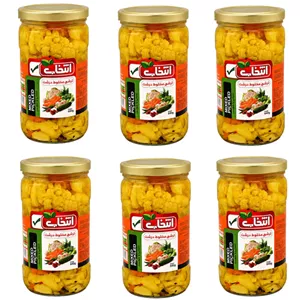 ترشی مخلوط درشت انتخاب - 640 گرم بسته 6 عددی