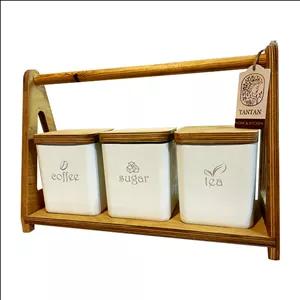 بانکه تن تن مدل رایکا مجموعه 3 عددی به همراه استند