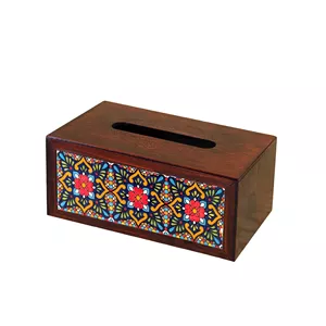 جعبه دستمال کاغذی چوبی مدل B2