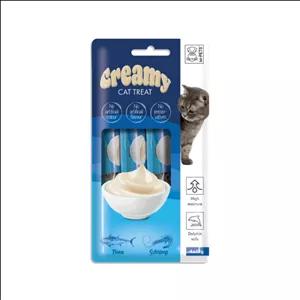 بستنی گربه ام پتس مدل CREAMY طعم تن و میگو وزن 60 گرم