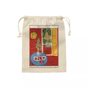 کیسه نان و سبزی ترمه طراحان ایده مدل داخلی قرمز، اشیاء بی جان روی میز آبی از ماتیس کد art0648 - M