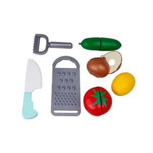 اسباب بازی لاکی تویز مدل صیفی جات برشی طرح سالاد شیرازی مجموعه 11 عددی