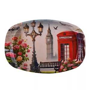 سینی بدون دسته مهروز مدل 6652 لندن سایز 21×32  سانتی متر
