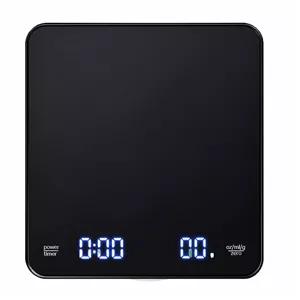 ترازو آشپزخانه دیجیتال مدل تایمردار coffee scale حداکثر ظرفیت قابل اندازه‌گیری 3 کیلوگرم با دقت اندازه‌گیری 0.1 گرم