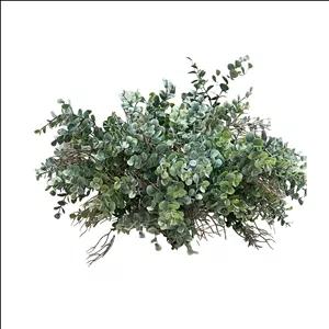 گل مصنوعی مدل بوته برگ شمشاد ریشه دار