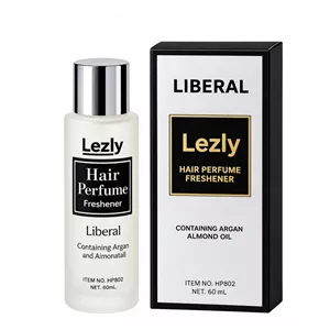 عطر مو لزلی مدل Liberal، حجم 60 میلی‌لیتر، با رایحه گرم و شیرین و حاوی روغن آرگان و روغن بادام