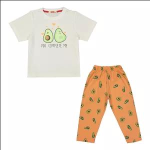 ست تی شرت و شلوار دخترانه مادر مدل Pika