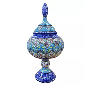 گزخوری میناکاری مسی میناسرای نیکنامی مدل فیروزه کد 3302 