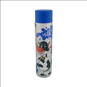 بطری شیر لیمون مدل استوانه طرح گاو کد 1726 گنجایش 0.39 لیتر