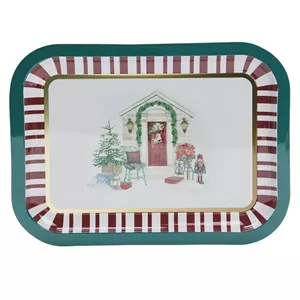 سینی بدون دسته مدل TRENDYilbasiTemali.BYZ سایز 30*23 سانتی متر