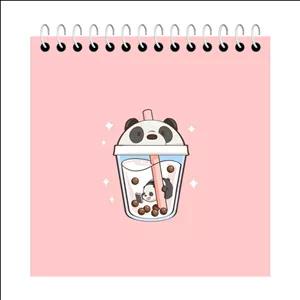 دفترچه یادداشت 50 برگ آلبالو مدل پاندا فانتزی کد 4082