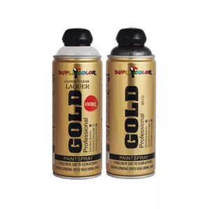 اسپری رنگ نوک مدادی و کلر شفاف  نیترو دوپلی کالر مدل gold حجم 400 میلی لیتر مجموعه 2 عددی