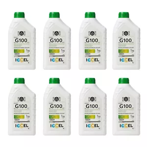 ضدیخ و ضدجوش 100 به 0 آیسل مدل G100 حجم 0.9 لیتر بسته 8 عددی  