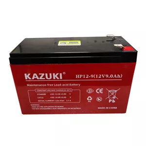 باتری UPS با ولتاژ 12 ولت و شدت جریان 9 آمپرساعت کازوکی مدل HP12-9