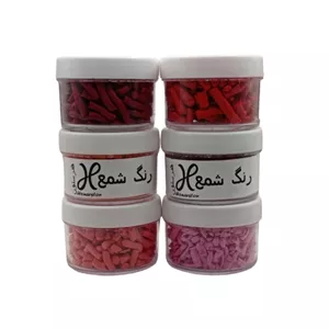 رنگ تزئین شمع هنرستون کد RED6 بسته 6 عددی