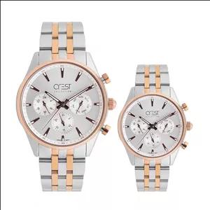 ست ساعت مچی عقربه‌ای کوارتز زنانه و مردانه کرست مدل 6710/2