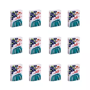 پودر ژله بلوبری آمون - 100 گرم بسته 12 عددی