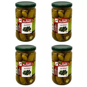 خیارشور درجه یک انتخاب - 640 گرم بسته 4 عددی