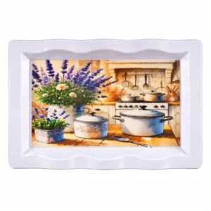 سینی بدون دسته مهروز مدل V-979 لوندر سایز 20×35 سانتی متر