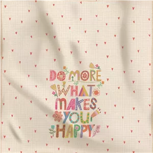 کاغذ کادو مریخ مدل پارچه ای طرح Happiness 1105 سایز ۵۰×۵۰ سانتیمتر 