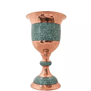 جام فیروزه کوبی مسی طرح محتشم کد Super40p23
