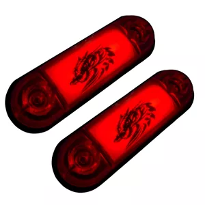 چراغ خطر بغل خودرو طرح اژدها مدل R-12v بسته ۲عددی