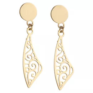 گوشواره طلا 18 عیار زنانه نیکان گلد مدل MJ 3467 