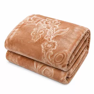 پتو 2 نفره نساجی لاله مهرگان مدل الوان طرح گل سایز 230x210 سانتی‌متر