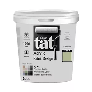 رنگ سبز صدری روشن مات اکرولیک تات کد 4-19-4 حجم 4لیتر