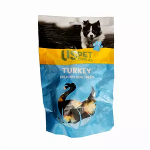 تشویقی سگ یو اس پت مدل در هم پیچ طعم بوقلمون و پوست خام وزن 100 گرم