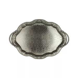 سینی دسته دار سالینو مدل ارکیده کد 6022 سایز 39x27 سانتی متر 